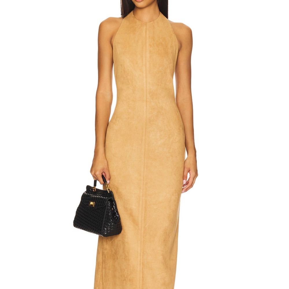 Chic Tan Backless Dress